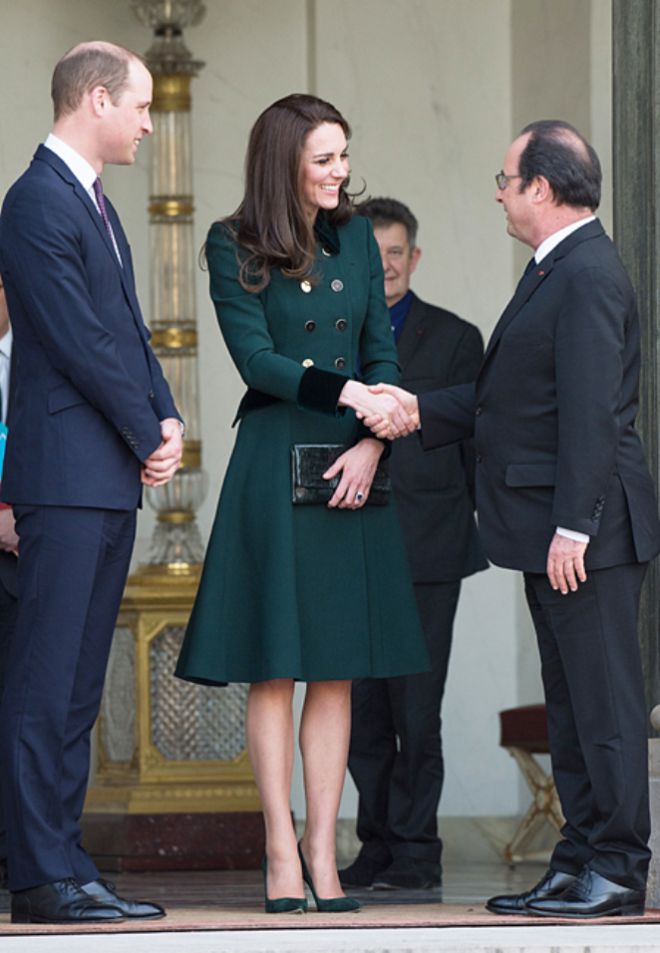 Кейт Миддлтон и принц Уильям c Франсуа Олландом