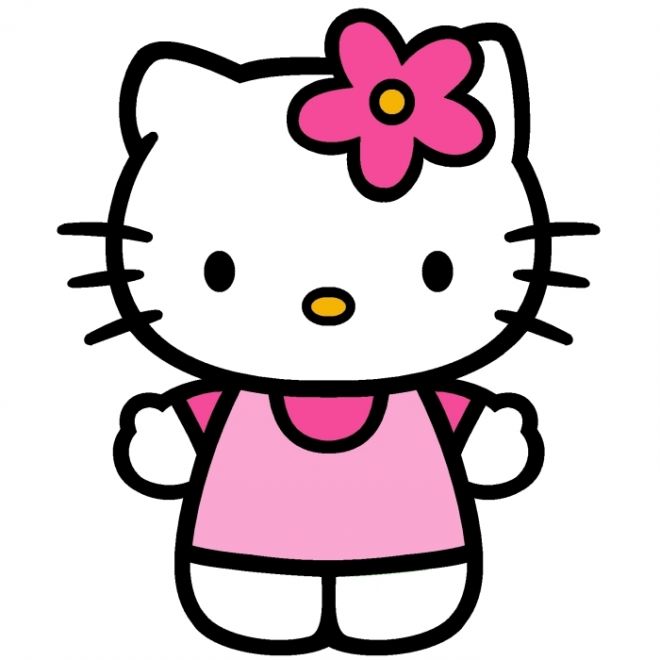 17. Hello Kitty нарисован в стиле «кавай»