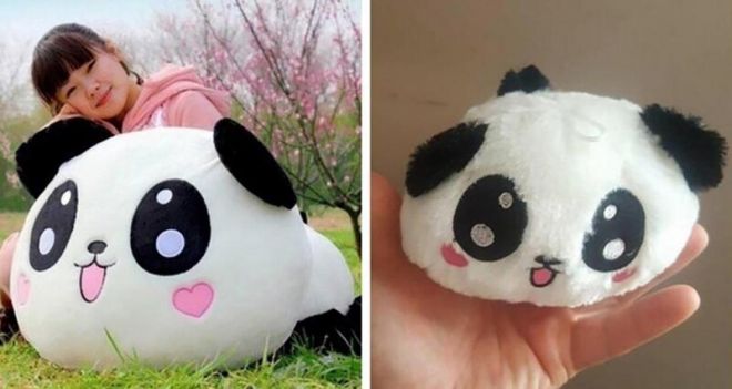 Очень красивая панда-подушка