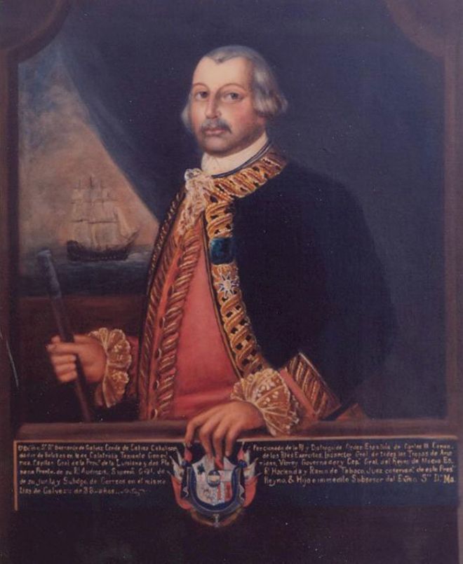 Неизвестный автор, «Портрет генерала Бернардо де Гальвеса»