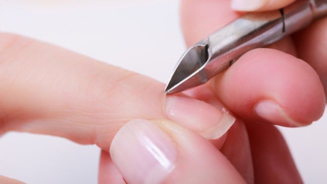 Cuticle trimming