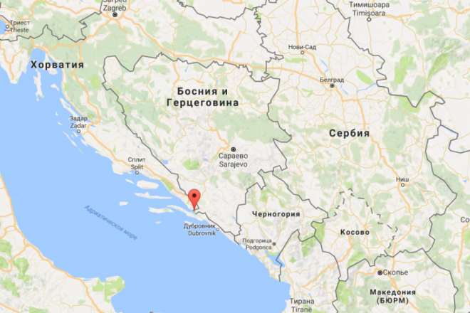 Босния и Герцеговина на карте