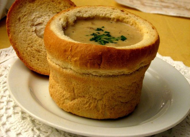 Гобова юха - суп из белых грибов