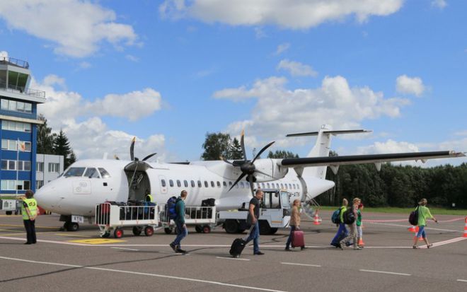 Пассажиры в аэропорту Тарту