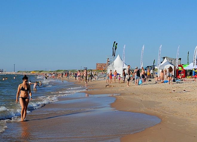 Пляж Вентспилса - один из лучших в Латвии