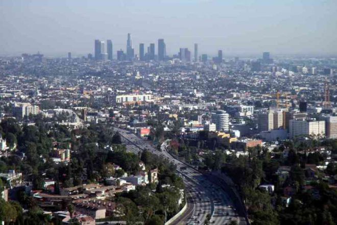Вид на Лос-Анхелес