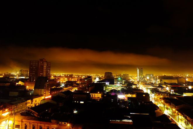 Вид на ночной город