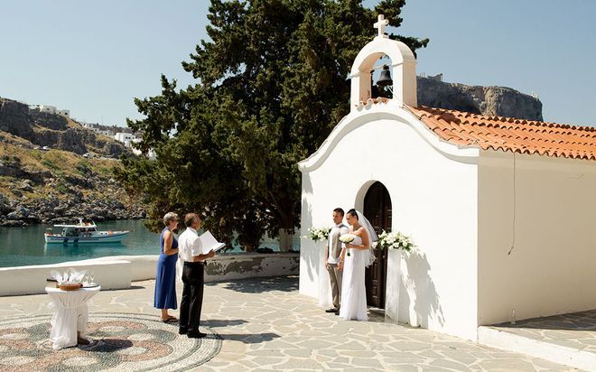 Венчание на острове Родос, Греция