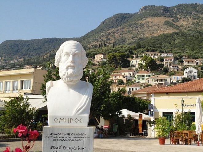 Памятник Одиссею на Итаке