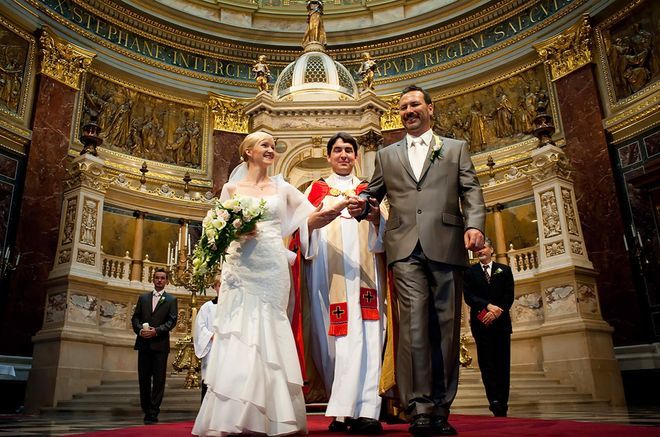 Венчание в базилике Св. Иштвана, Венгрия
