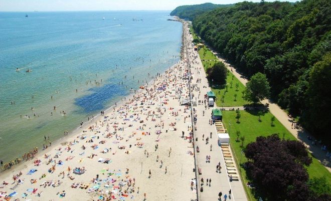 Пляж в Гданьске
