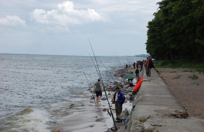 Рыбалка на Балтийском побережье Польши