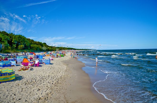 Пляж Нехоже, Польша