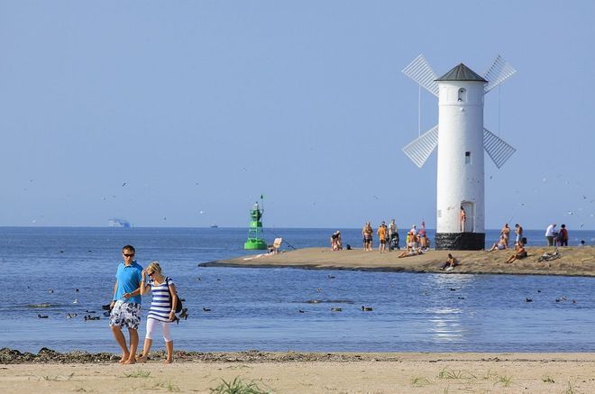 Пляж Свиноуйсьце, Польша
