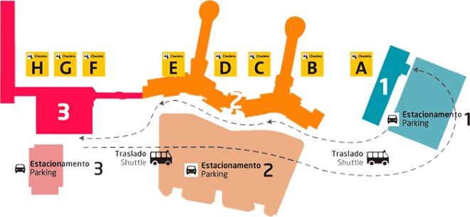 План терминалов аэропорта