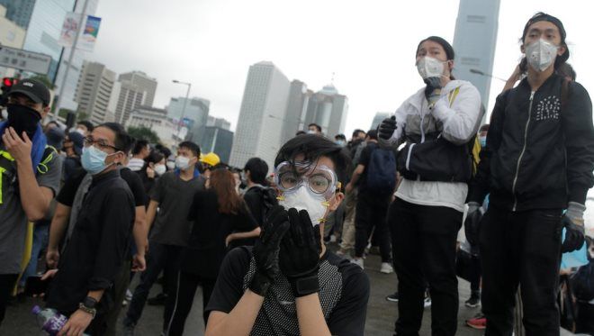 Загазованность воздуха в Гонконге