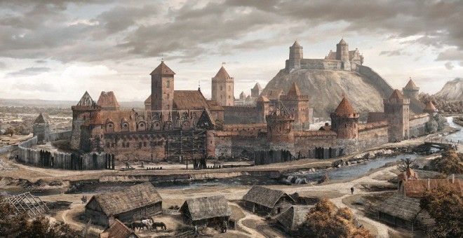 Виленские замки - историческое фото