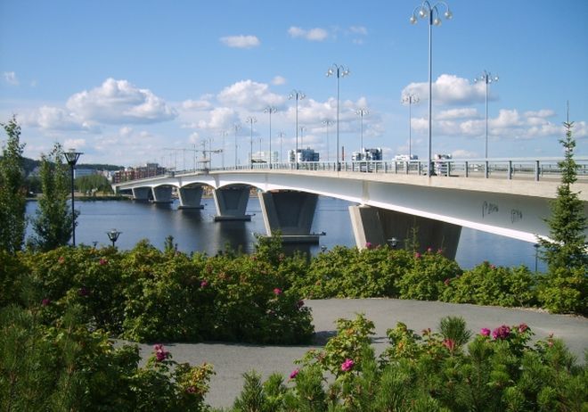 Куокалла - самый длинный изогнутый мост в Финляндии