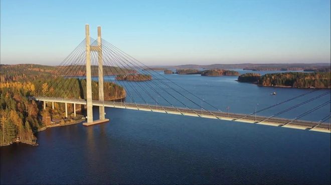 Мост Кяркинен, Финляндия