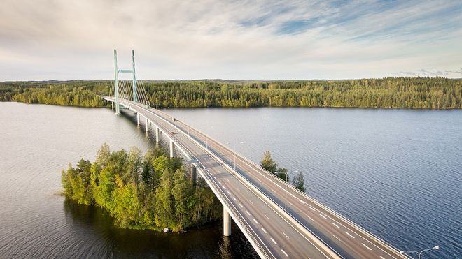 Тахтиниеми - второй по протяженности мост в Финлянлии