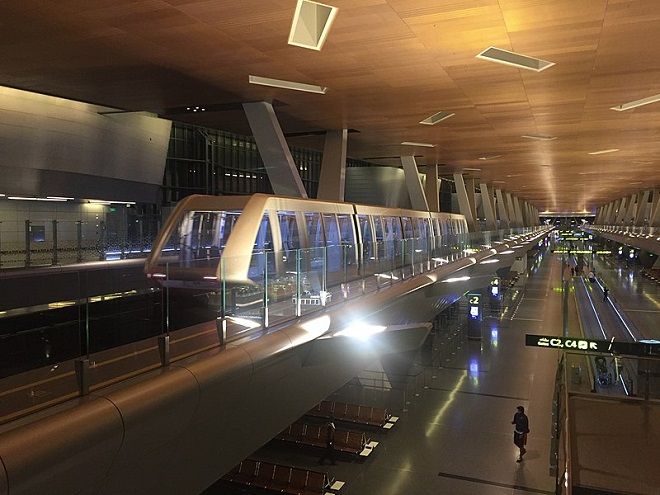 Схема терминалов аэропорта Дохи