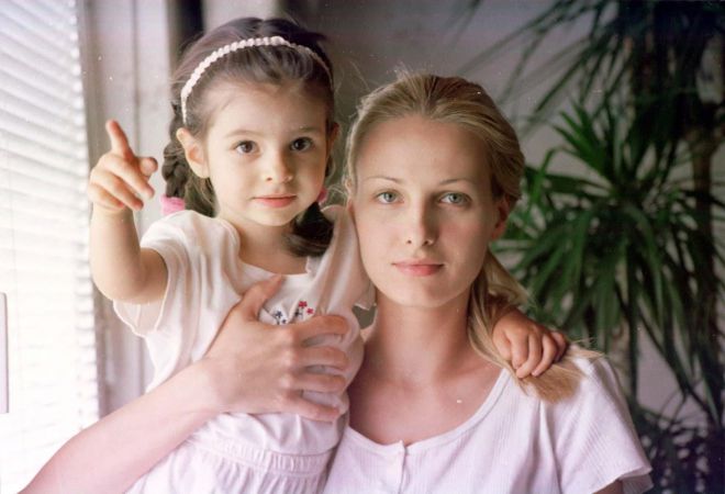 Агнешка Котлярская с дочерью