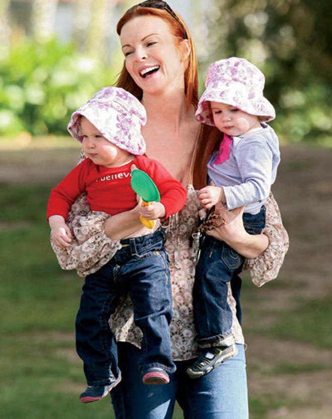 Марсия Кросс с дочерьми