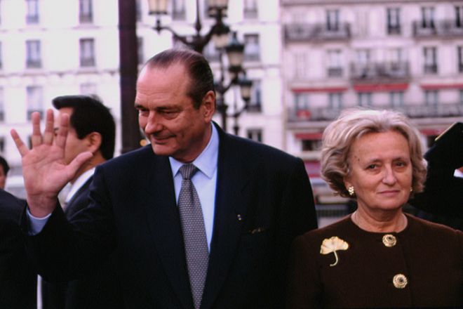 Жак Ширак с супругой