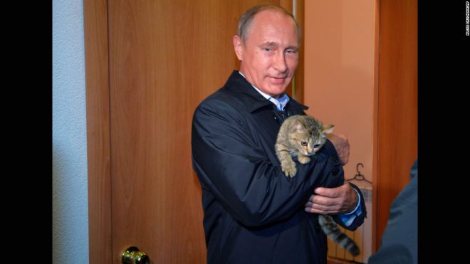 Путин с котом