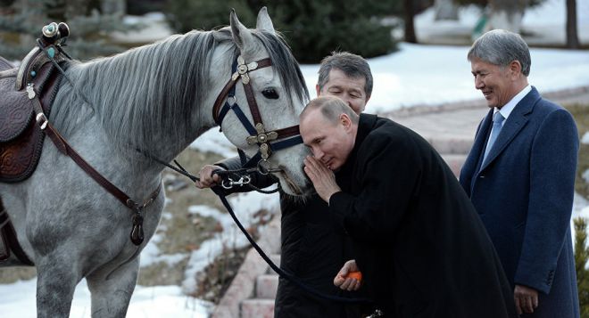 Путин и лошадь