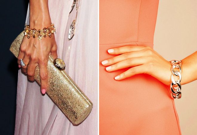 Несколько браслетов на одной руке женские фото
