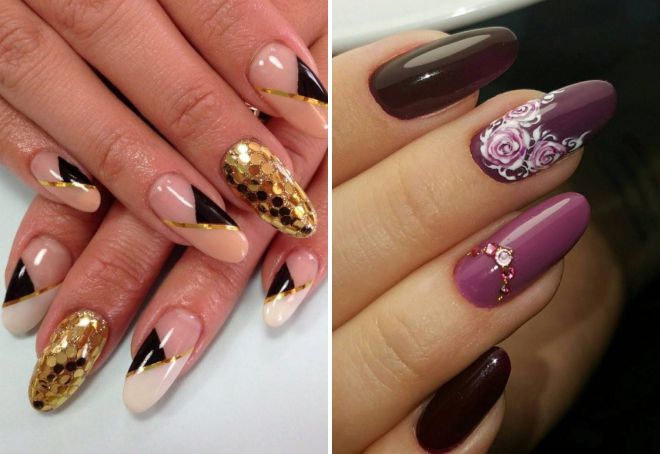 beautiful manicure for long nails