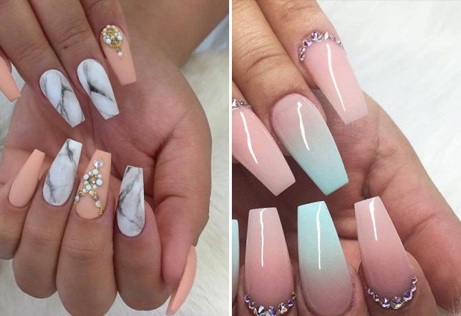 manicure for long nails ballerina
