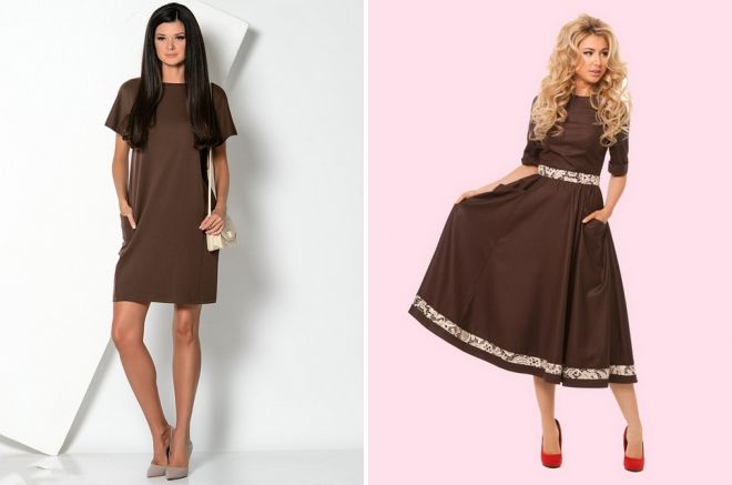brown dresses