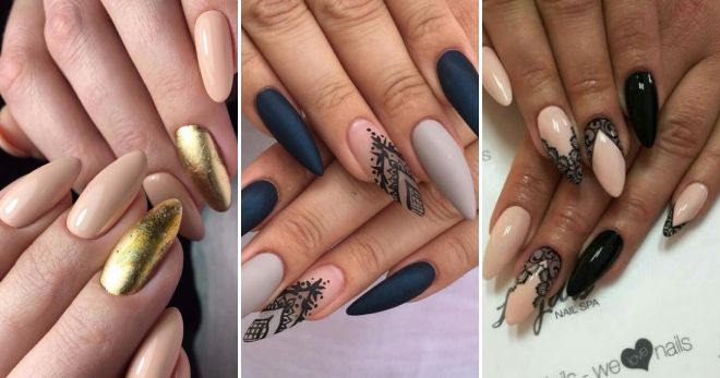 Manicure for long nails autumn 2019