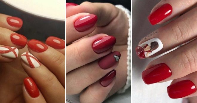 Red manicure - fall 2019 style