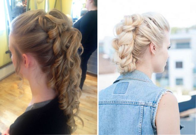 trendy braids with a banana clip