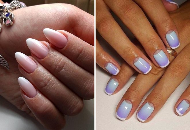 manicure ombre french 2018