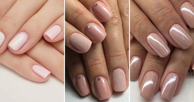 Manicure for short nails - gentle shades of fashion