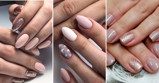 Manicure for short nails - gentle shades of style