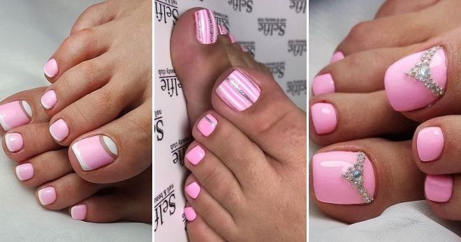 Pedicure by the sea - fashion trends pink