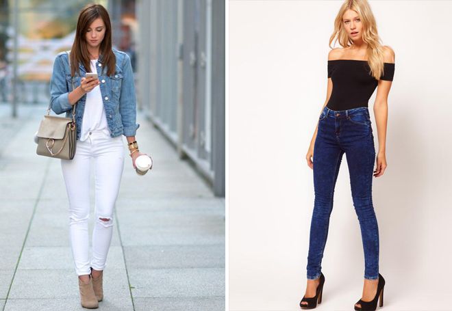 женские джинсы скинни