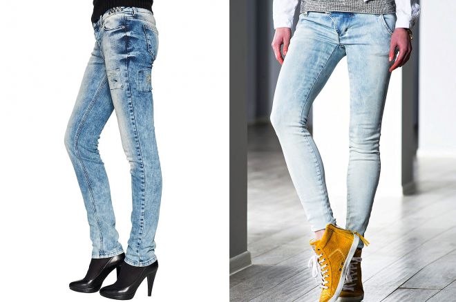 классические узкие джинсы