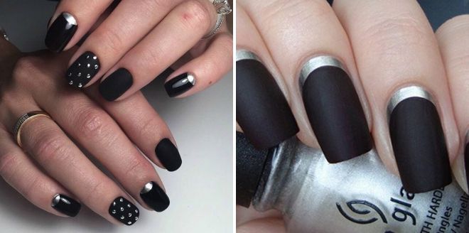 long black matte nails