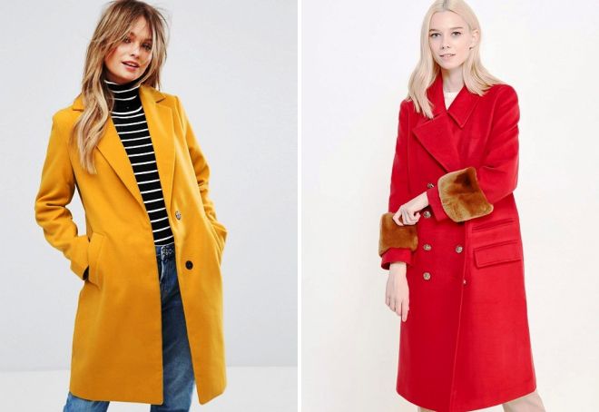 модные цвета пальто 2018
