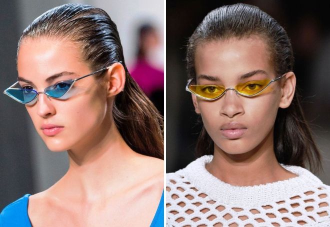 узкие солнцезащитные очки 2019