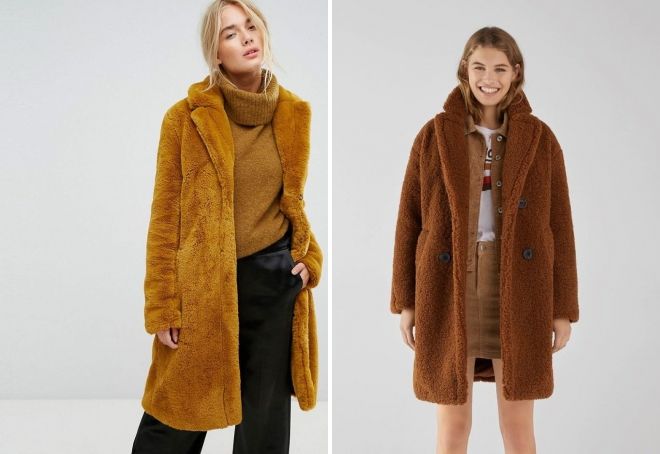 модное плюшевое пальто 2020