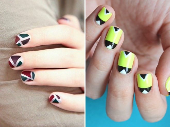manicure geometry 2019 for short nails
