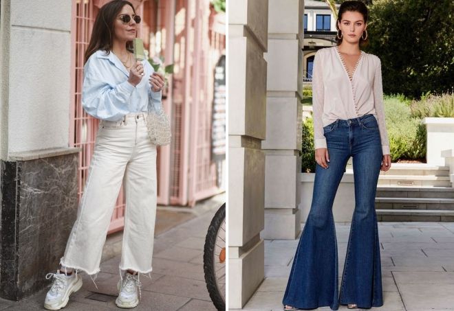 женские джинсы клеш 2019