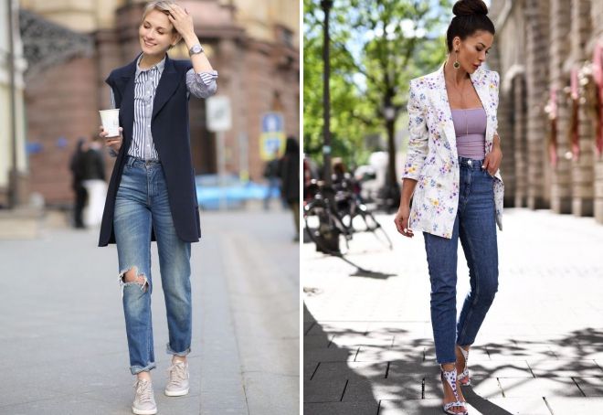 женский пиджак с джинсами 2019
